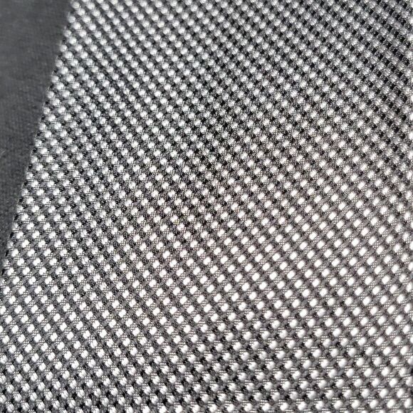 Calvin Klein Polka Dot Tie Men's Silver Black Necktie Standard Classic Preppy - Picture 2 of 5